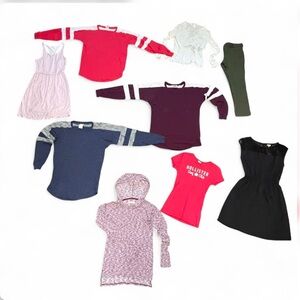 Pink Victorias Secret Logo H&M Hollister Tee Bundle Bo Bel Vanity XS Shirts Boxy